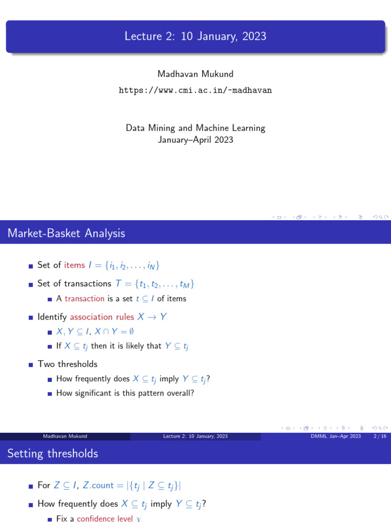Class Notes 10jan2023 | PDF | Statistics | Theoretical Computer Science