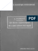 GEORGES DEMENY (1931) - Les Bases Scientifiques de L'education Physique
