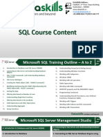 DataSkills - SQL Course Content
