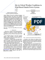 Offshore Variability in Critical Weather Conditions in Large-Scale Wind Based Danish Power System