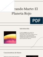 Explorando Marte El Planeta Rojo