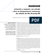 Envelhecimento e Esporte - Um Estudo Sobre Os Basqueteiros Veteranos Da Cidade Do Rio Grande-RS