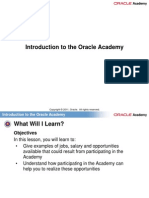 Introduction To The Oracle Academy