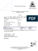 Certificado Comfenalco A