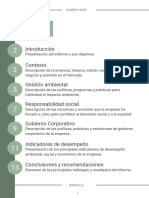 Documento A4 Índice Informe Sostenibilidad Simple Verde