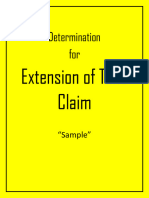 Determination of EoT Claim