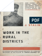 Work in The Rural Districts J.Stalin 1933