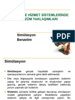 Endüstri̇ Mühendi̇sli̇ği̇ne Gi̇ri̇ş Dersi̇ - Benzeti̇m