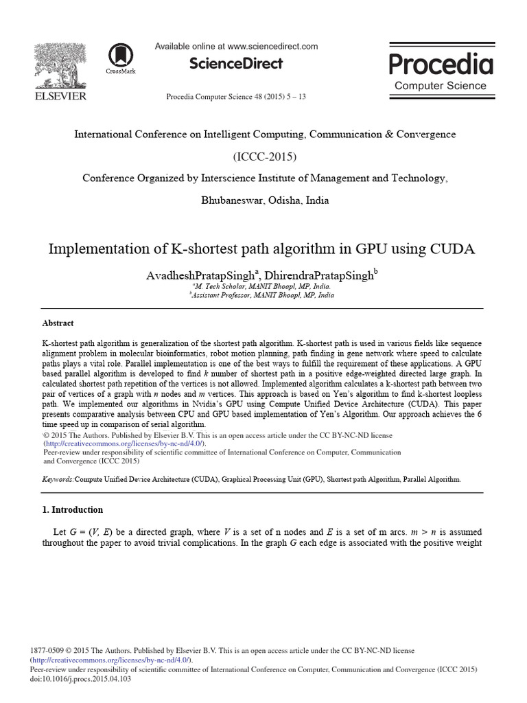 Gpu Working - K Shortest Path Analysis | PDF | Graphics Processing Unit ...