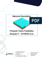 Memoria Descriptiva Techo Almacén F - Vitapro-Rev1