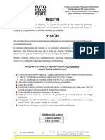 Secundaria Requisitos 2024-2025