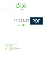 Bios Urn For People Price List 2020 (EU) 4816