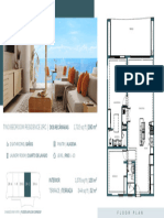 Floor Plan Two Bedroom Residence 