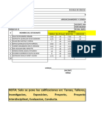 CALIFICACION TRIMESTRAL 8vo