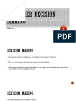 Unit 3-Consumer Decision Process