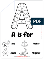 Free Alphabet Dot Printables
