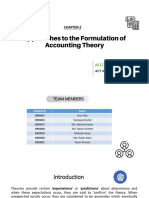 Apporaches To The Formulation of Accounting Theory