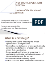 Presentation Development of A Strategic Framework