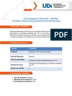Ruta Formativa - ACT - INDIVIDUAL Ev - Aprendizaje - Ambientes - Mediados - TIC