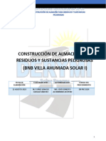 Procedimiento para Construcción Del Almacén para Residuos y Sustancias Peligrosas - 032122