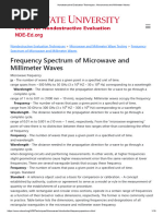 Nondestructive Evaluation Techniques - Microwaves and Millimeter Waves