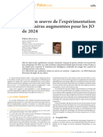 F. Mattatia, Mise en Oeuvre de L'expérimentation de Caméras Augmentées Pour Les JO de 2024