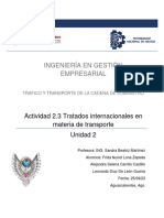 Actividad 2.3 Tratados Internacionales en Materia de Transporte