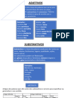 Artigos, Substantivo, Adjetivo, Feminino Masculino