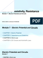 22 Electric Current, Resistivity, Resistance