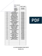 9d Sinif İçi̇ Nöbetçi̇ Li̇stesi̇