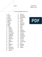 100 Most Mispelled Words