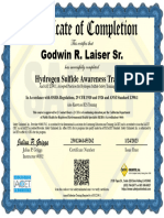 H2S Certificate