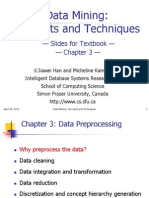 Data Mining: Concepts and Techniques: - Slides For Textbook - Chapter 3