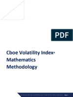 Cboe Volatility Index Mathematics Methodology