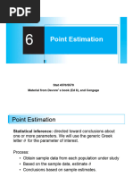 Lectura 1 Point Estimation