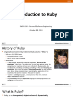 Intro To Ruby