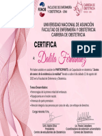 Certificado Dalila Fernandez