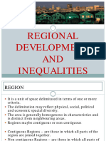 Regional Development and Inequalities