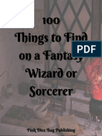 100 Things To Find On A Fantasy Wizard or Sorcerer