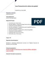 Convocatoria Promocion de La Equidad 13 Al 27 de Marzo