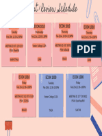 PASS Test 1 Schedule