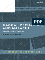 Michael R. Stead - Haggai, Zechariah, and Malachi An Introduction and Study Guide - Return and Restoration-T&T Clark (2021)