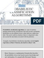Probabilistic Classification Algorithms