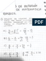 Ejercicio de Reflexión Inicial de Matematicas Básica