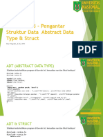 Materi 2 & 3 - Pengantar Struktur Data Abstract Data Type & Struct