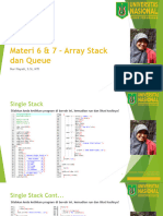 Materi 6 & 7 - Array Stack Dan Queue