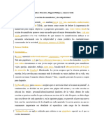 Manifestación y Subjetividad. Por Solis, Morales, Pillajo y Chasi.