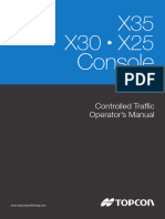 X35, X25. X30 Controlled Traffic Operator's Manual