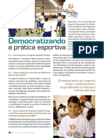 Democratizando: A Prática Esportiva