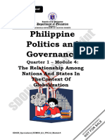 Humss PPG q1 Mod4 w5 6 The Relationship Among Nations and States and Globalization